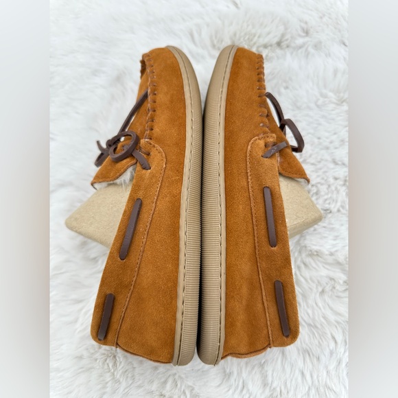 J. Crew Sherpa-lined suede‎ slippers Size 9 Men’s NWOT - Picture 9 of 13